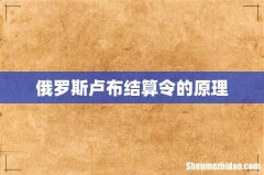俄罗斯卢布结算令的原理