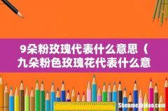 九朵粉色玫瑰花代表什么意思 9朵粉玫瑰代表什么意思