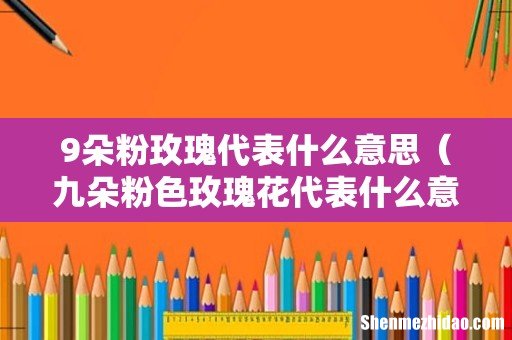 九朵粉色玫瑰花代表什么意思 9朵粉玫瑰代表什么意思