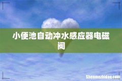 小便池自动冲水感应器电磁阀
