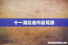 十一湖北省内自驾游