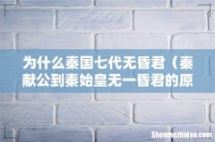 秦献公到秦始皇无一昏君的原因 为什么秦国七代无昏君