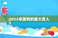 2022年属狗的重大贵人
