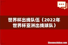 2022年世界杯亚洲出线球队 世界杯出线队伍