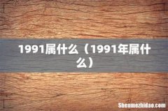 1991年属什么 1991属什么