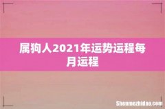 属狗人2021年运势运程每月运程