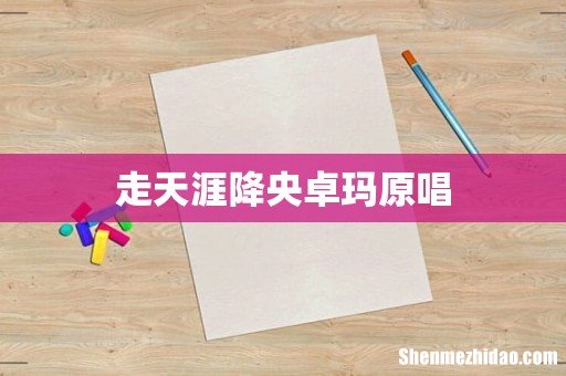 走天涯降央卓玛原唱