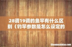钓竿参数是怎么设定的 28调19调的鱼竿有什么区别