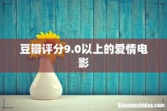 豆瓣评分9.0以上的爱情电影