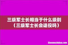 三级军士长会退役吗 三级军士长相当于什么级别