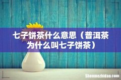 普洱茶为什么叫七子饼茶 七子饼茶什么意思
