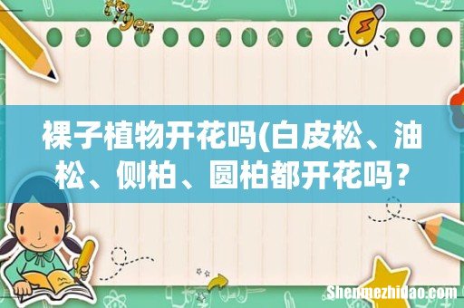 白皮松、油松、侧柏、圆柏都开花吗? 裸子植物开花吗