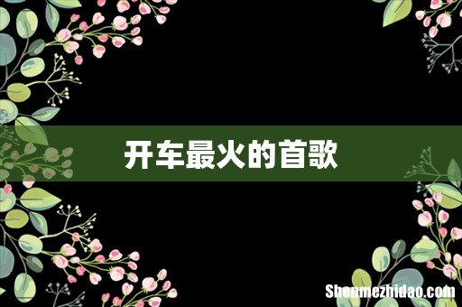 开车最火的首歌
