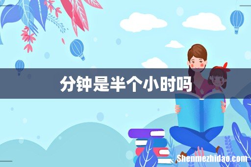 分钟是半个小时吗