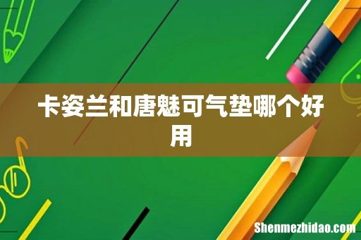 卡姿兰和唐魅可气垫哪个好用