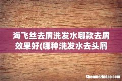 哪种洗发水去头屑最好？ 海飞丝去屑洗发水哪款去屑效果好