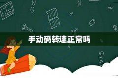 手动码转速正常吗