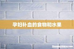 孕妇补血的食物和水果