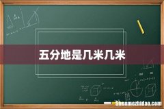 五分地是几米几米