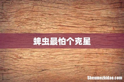 蜱虫最怕个克星