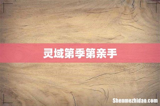 灵域第季第亲手