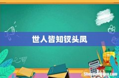 世人皆知钗头凤