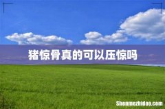 猪惊骨真的可以压惊吗