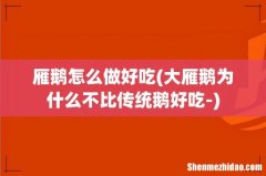 大雁鹅为什么不比传统鹅好吃- 雁鹅怎么做好吃
