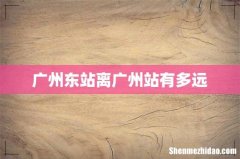 广州东站离广州站有多远