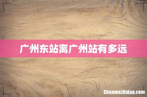 广州东站离广州站有多远