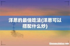 洋葱可以搭配什么炒 洋葱的最佳吃法