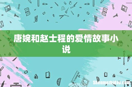 唐婉和赵士程的爱情故事小说