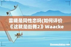 如何评价《这就是街舞2》Waacker AC(雷曦 雷曦是同性恋吗？,,)