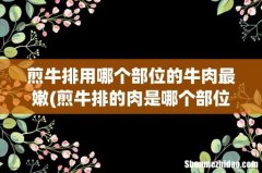 煎牛排的肉是哪个部位 煎牛排是牛肉哪个部位 煎牛排用哪个部位的牛肉最嫩