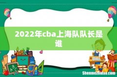 2022年cba上海队队长是谁
