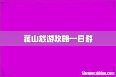 藏山旅游攻略一日游