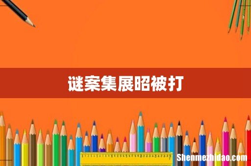 谜案集展昭被打