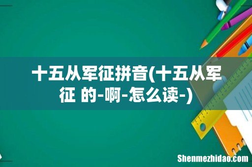 十五从军征 的-啊-怎么读- 十五从军征拼音