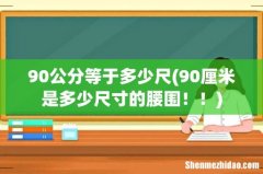 90厘米是多少尺寸的腰围！！ 90公分等于多少尺