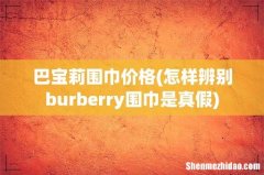 怎样辨别burberry围巾是真假 巴宝莉围巾价格