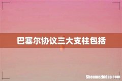 巴塞尔协议三大支柱包括