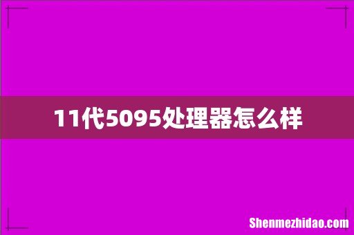 11代5095处理器怎么样