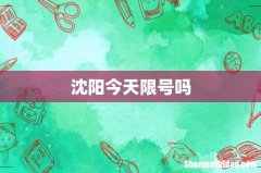 沈阳今天限号吗