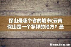 云南保山是一个怎样的地方？最详细点，谢谢…… 保山是哪个省的城市