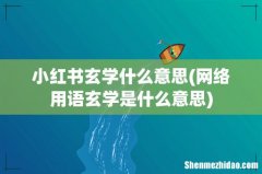 网络用语玄学是什么意思 小红书玄学什么意思