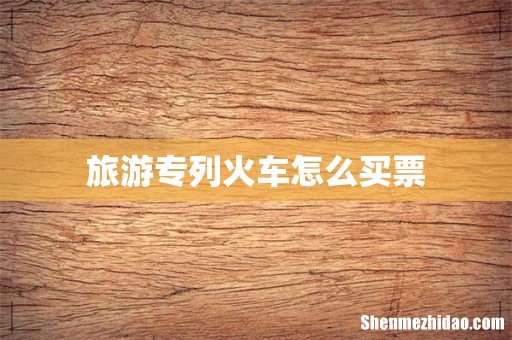 旅游专列火车怎么买票