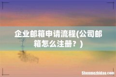 公司邮箱怎么注册？ 企业邮箱申请流程