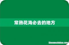 常熟花海必去的地方