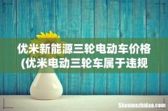 优米电动三轮车属于违规车吗 优米新能源三轮电动车价格
