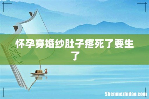 怀孕穿婚纱肚子疼死了要生了